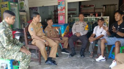 Pastikan Distribusi Tepat Sasaran, Bhabinkamtibmas Polres Bima Kota Cek Pangkalan LPG 3 Kg