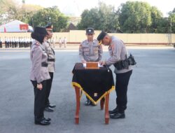 Kapolresta Loteng Pimpin Upacara Penyerahan Jabatan Wakapolresta dan Sertijab Kapolsek Jajaran.