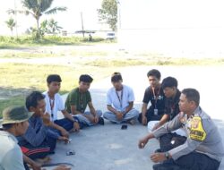 Bhabinkamtibmas Desa Setanggor Sambangi Warga dan Pemuda, Sampaikan Imbauan Kamtibmas serta Bahaya Narkoba dan Judi Online