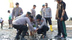 Kapolres Sumbawa Hadiri Penanaman 1.600 Pohon Mangrove Bersama Forkopimda di Pesisir Dusun Limung