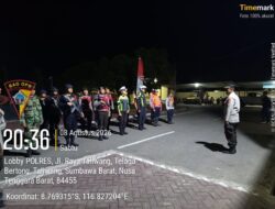 Jaga Kondusifitas Wilayah, Polres Sumbawa Barat Gelar Patroli Rinjani Gabungan
