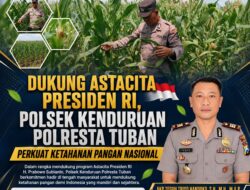 Dukung Astacita Presiden RI, Polsek Kenduruan Polresta Tuban Perkuat Ketahanan Pangan Nasional