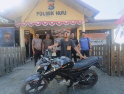 Polsek Hu’u Amankan Terduga Pelaku Penggelapan Sepeda Motor Yamaha Vixion