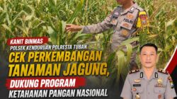Dukung Astacita, Polsek Palang Polresta Tuban Pantau Langsung Lahan Jagung milik warga Desa Wangun