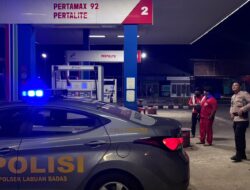 Cegah Tindak Pidana 3C, Polsek Labuhan Badas Intensifkan Patroli Blue Light di Taman Samota hingga SPBU