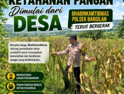 Polsek Bangilan Dorong Ketahanan Pangan Dimulai dari Desa