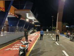 Jaga Keamanan Kawasan Bandara SMS Bima Polsek KP3 Polres Bima Kabupaten Intensifkan Patroli Malam Hari