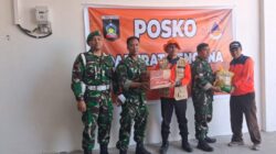 Kodim 1606/Mataram Peduli Korban Kebakaran Desa Adat Sade