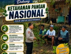 DEMI DUKUNG PROGRAM KETAHANAN PANGAN, ANGGOTA POLSEK KEREK SILATURAHMI DENGAN KELOMPOK TANI