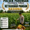DUKUNG KETAHANAN PANGAN NASIONAL, BHABINKAMTIBMAS DESA NGAWUN POLSEK PARENGAN POLRESTA TUBAN MONITORING LAHAN JAGUNG MILIK PETANI DI DESA NGAWUN KEC. PARENGAN.
