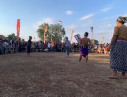POLSEK MANGGELEWA AMANKAN PEGELARAN SENI BUDAYA PERESEAN, SEMARAKKAN HUT RI KE-81