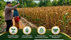 POLSEK KEREK DUKUNG KETAHANAN PANGAN Nasional DENGAN TETAP SILATURAHMI KE LAHAN PERTANIAN”