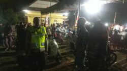 Sinergitas Personel Polsek Brang Rea dan Anggota Koramil 1628 -01/Taliwang Dalam Pengamanan Volly Ball Bintang Bano Cup 1