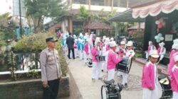 Polsek Praya Amankan Kegiatan Jalan Santai SDN 22 Praya, Pastikan Berlangsung Aman dan Tertib