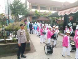 Polsek Praya Amankan Kegiatan Jalan Santai SDN 22 Praya, Pastikan Berlangsung Aman dan Tertib