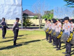 Tingkatkan Kesiapsiagaan, Sat Samapta Polres Sumbawa Barat Gelar Latihan Dalmas