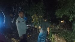 Kebakaran Kebun Bambu di Dusun Penyenggir Berhasil Dipadamkan Bhabinkamtibmas Bersama Warga