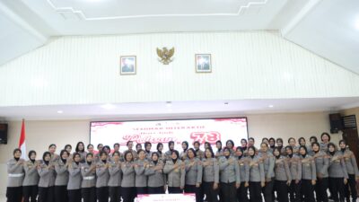 Polwan Polda NTB Ikuti Seminar Hari Jadi ke-78 Polwan RI Secara Virtual