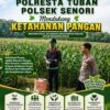Anggota Bhabinkamtibmas Polsek Senori Polresta Tuban Membantu Proses Pemupukan Jagung Warga Desa Jatisari