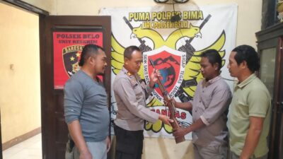 Warga Serahkan Senjata Api Rakitan, Kapolres Bima AKBP Muhammad Anton Bhayangkara Gaisar S.I.K., M.H., Apreseasi Kesadaran Masyarakat