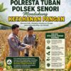 Mendukung Program Ketahanan Pangan Nasional Unit Binmas Polsek Senori Polresta Tuban Memantau Tanaman Jagung Milik Warga Desa Jatisari Kecamatan Senori