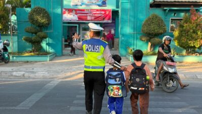 Sat Lantas Polres Bima Kota Laksanakan Gatur Pagi, Wujudkan Kamseltibcarlantas
