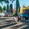 Amankan Jalan Sehat HUT SMA 3 Sumbawa, Sat Samapta Polres Sumbawa Jamin Kelancaran Lalu Lintas