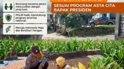 ANGGOTA POLSEK GRABAGAN SAMBANG DESA BINAAN, PANTAU LAHAN JAGUNG DAN MEMASTIKAN SISTEM IRIGASI MASIH LANCAR