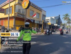 Satlantas Polres Dompu Amankan Car Free Day, Wujudkan Kamseltibcarlantas dan Keselamatan Masyarakat