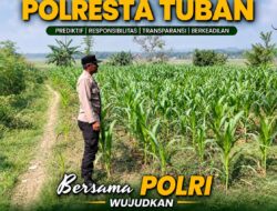 Polri Dukung Astacita, Polsek Rengel Polresta Tuban Turun Cek Tanaman Jagung Warga di Desa Rengel