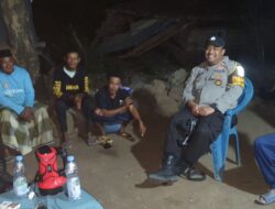 Patroli Strong Point Polsek Ambalawi Sambangi Sejumlah Titik Rawan Gangguan Kamtibmas