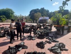 Pastikan Kesiapan Operasional, Sat Samapta Polres Sumbawa Gelar Perawatan Berkala Perlengkapan Dalmas