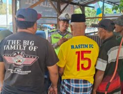 Sat Lantas Polres Bima Kota Sosialisasikan Keselamatan Berlalu Lintas kepada Masyarakat