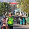 Polsek Rasanae Barat Laksanakan Strong Point Pagi, Wujudkan Kamseltibcarlantas