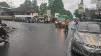 Personel Piket Jaga Polsek Suela Laksanakan Patroli dan Pengamanan Sore di Rest Area Suela