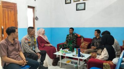 Bhabinkamtibmas Desa Tembeng Putik Sambangi MBG Yayasan Az Zuhri, Ajak Karyawan Jaga Kamtibmas