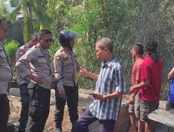 Rumah Semi Permanen Terbakar di Rabangodu Selatan, Polsek Rastim Turun Amankan TKP