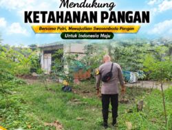 Polsek Tuban Monitoring Lahan Warga, Dukung Program Ketahanan Pangan