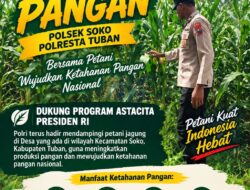 Polsek Soko Polresta Tuban Turun Langsung Cek Tanaman Jagung Warga