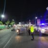 Blue Light Patrol dan Strong Point Malam, Sat Lantas Polres Dompu Jaga Kamseltibcarlantas di Sejumlah Ruas Jalan