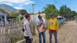 Bhabinkamtibmas Desa Jambu Imbau Warga Hindari Pembakaran Lahan dan Dukung Ketahanan Pangan