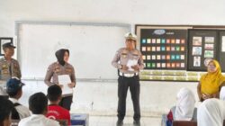 Polres Bima Kota Sosialisasikan Penerimaan Murid Baru SMA Kemala Taruna Bhayangkara di SMPN 8 Kota Bima