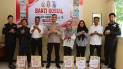 HUMAS POLRES DOMPU SALURKAN BANTUAN SEMBAKO KEPADA MASYARAKAT