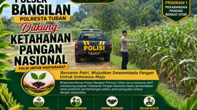 POLSEK BANGILAN DUKUNG KETAHANAN PANGAN NASIONAL