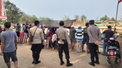 Amankan Turnamen Sepak Bola Mini Badas Cup II, Personel Polsek Labuhan Badas Imbau Suporter Jaga Sportivitas