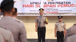 POLRES DOMPU GELAR UPACARA PERINGATAN HARI SUMPAH PEMUDA KE-98, KAPOLRES AJAK PERSONEL TELADANI SEMANGAT PERSATUAN