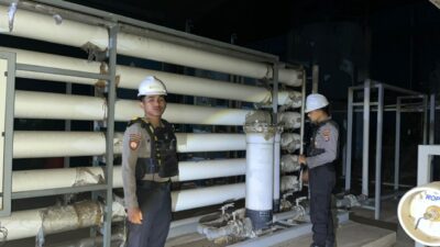 ‎‎Unit Pamobvit Sat Samapta Polres Bima Kota Amankan Objek Vital Nasional PLTU Bima