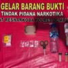 SATRESNARKOBA POLRES DOMPU AMANKAN TERDUGA PELAKU PENYALAHGUNAAN NARKOTIKA DI DESA MATUA, SEJUMLAH BARANG BUKTI DISITA